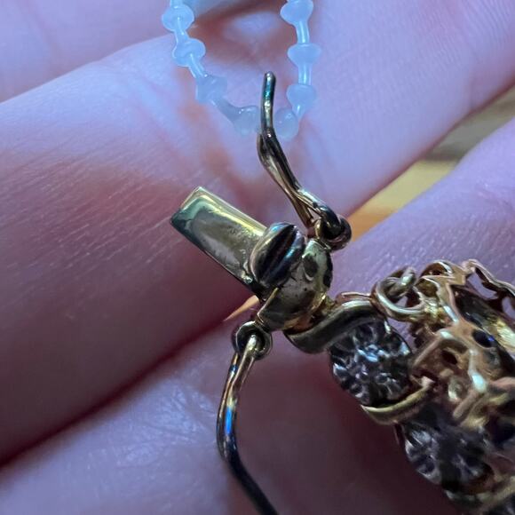 Tennis Bracelet Heart Diamond & Ruby Accent 18K Gold Over Sterling Silver NEW - Picture 10 of 11